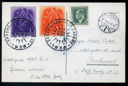 95723 ÉRSEKÚJVÁR 1938. Visszatérés Képeslap HUNGARY / SLOVAKIA - Lettres & Documents