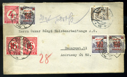 95783 1926. Levél Ausztriából Budapestre , Dekoratív Korona-fillér Vegyes Portózással - Covers & Documents