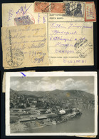 89571 OROSZORSZÁG 1934. Légi Képeslap Berlinen Keresztül Budapestre Küldve, érdekes!  /  RUSSIA 1934 Airmail Pic. P.card - Briefe U. Dokumente