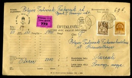 95805 BUDAPEST 1942. Dekoratív értéklevél Marcaliba Küldve - Covers & Documents