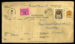 95806 BUDAPEST 1942. Dekoratív értéklevél Marcaliba Küldve - Briefe U. Dokumente