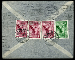 95836 BUDAPEST 1938. Légi Levél, Repülő 3*2P+1P Argentínába Küldve - Lettres & Documents