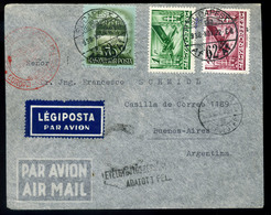 95835 BUDAPEST 1938. Dekoratív Légi Levél Argentínába Küldve - Lettres & Documents
