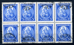 95905 Nagy Madonna 5P , Használt Nyolcas Tömb! - Used Stamps