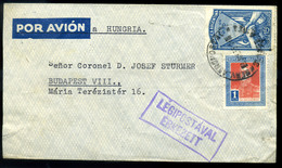 96103 ARGENTÍNA 1935. Szép Légi Levél Budapestre - Lettres & Documents