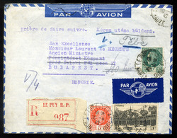 96185 FRANCIAORSZÁG 1942. Légi Levél Budapestre Küldve , Cenzúra Nélkül - Covers & Documents