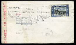96179 DÉL RODÉZIA 1940. Cenzúrázott Levél Budapestre Küldve - Southern Rhodesia (...-1964)
