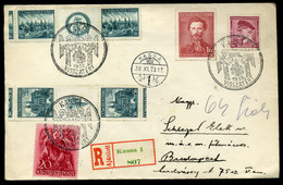 96296 KASSA 1938. Ajánlott Vegyes Bérmentesítésű Visszatérérés Levél Budapestre HUNGARY / SLOVAKIA - Lettres & Documents