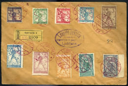 97309 LAIBACH /Ljubljana 1920. Ajánlott Levél Alkalmi Bélyegzéssel   /  LAIBACH 1920 Reg. Letter Special Pmk - Slovénie