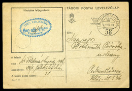 96752 II. VH 1940. Tábori Posta Levlap Tábori Kórház Bélyegzéssel - Lettres & Documents