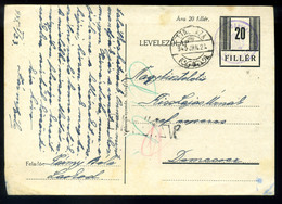 96846 PETNEHÁZA 1945. 02.07. Nyíregyházi Kiadású Díjjegyes Levelezőlap,cenzúrázva Demecserre Küldve. Ritka, Köznapi Dara - Covers & Documents