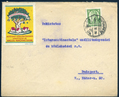 98128 BUDAPEST 1928. Helyi Céges Levél, Reklám Levélzáróval - Covers & Documents