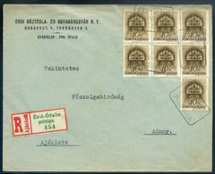 98152 ÉRDÓFALU 1940. Ajánlott Levél Postaügynökségi Bélyegzéssel Adonyba Küldve - Lettres & Documents