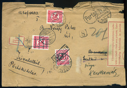 98106 KECSKEMÉT 1933. Érdekes Budapestről Visszaküldött "bizottságilag Felbontották" Kettős Portózással - Lettres & Documents