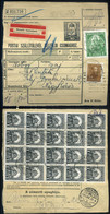 98091 KISKŐRÖS 1933. Csomagszállító Madonna-Arcképek-P-f Dekoratív Vegyes Bérmentesítéssel Nagykőrösre Küldve - Lettres & Documents