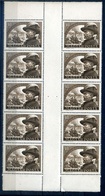 96163 1950. Bem 40f Függőleges 10es Tömb ívközéprésszel - Unused Stamps