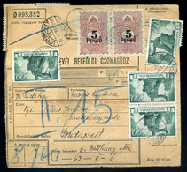 61553 ZALAEGERSZEG 1946. Inflációs Csomagszállító, Újjáépítés 12*500P - Briefe U. Dokumente