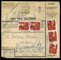 61486 SZEGED 1946. Inflációs Tábori Postai Csomagszállító Budapestre - Covers & Documents