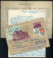 98157 1958. Levél Romániából, Három Címletű Portózással - Briefe U. Dokumente
