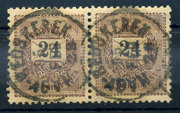 95515 NAGYBECSKEREK 24kr Pár,szép Bélyegzés - Used Stamps