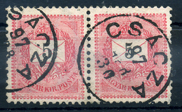 95516 CSÁCZA 5kr Pár,szép Bélyegzés - Used Stamps