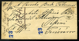 95714 BUDAPEST VÁR  1874. Szép Hivatalos Levél Terézvárosba Küldve - Used Stamps