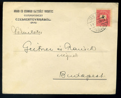 95817 GURAHONCZ 1899. Céges Krajcáros Levél, Gurahoncz-Arad Mozgóposta Bélyegzéssel Budapestre - Used Stamps