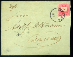 95843 TRENCSÉN 1887. Szép Krajcáros Levélke Csáczára Küldve - Used Stamps