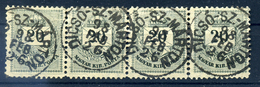 95865 DICSŐSZENTMÁRTON 20Kr Négyes Csík, Szép Bélyegzés - Used Stamps