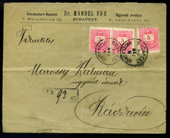 96277 BUDAPEST 1889. Ajánlott Levél Ráckevére Küldve - Used Stamps