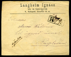96279 BUDAPEST 1883. Ajánlott Levél 3*5Kr Csík,  Ráckevére Küldve - Used Stamps