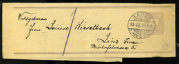 96193 KASSA 1898. Szép Díjjegyes Címszalag Linzbe Küldve - Used Stamps