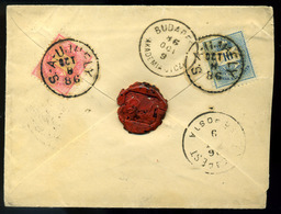 96309 SÁTORALJAÚJHELY 1886. Szép Ajánlott Levél Pestre Küldve - Used Stamps