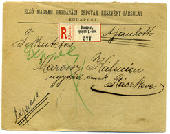 96301 BUDAPEST 1895. Expressz-ajánlott Levél 6*5Kr Ráckevére Küldve - Used Stamps