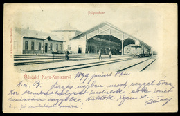 64449 NAGYKANIZSA 1899. Pályaudvar Képeslap, Nagykanizsa-Bécs Mozgóposta Bélyegzéssel - Gebruikt