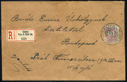 97172 KAKOVA 1896. Ajánlott Levél Budapestre Küldve  /  KAKOVA 1896 Reg. Letter To Budapest - Gebruikt