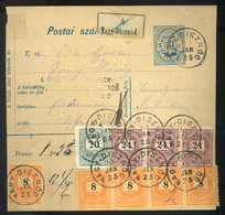 97173 NAGYDISZNÓD 1894. Csomagszállító, Kilenc Bélyeges Dekoratív Bérmentesítéssel Temesvárra. Szép Darab!  /  NAGYDISZN - Used Stamps