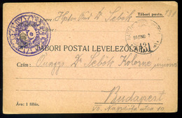 95695 I.VH 1915. Tábori Posta Lap HP 131, Negatív Bélyegzéssel - Used Stamps