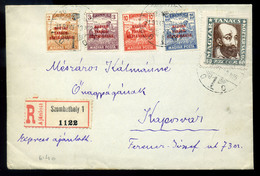 95703 SZOMBATHELY 1919. Ajánlott Levél Tanácsköztársaság Bélyegekkel Kaposvárra Küldve - Used Stamps