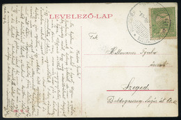 86858 RIMASZOMBAT 1910. Képeslap, Postaközvetítő Miskolc-Budapest 421.Sz.Személyvonatban , Mozgóposta Bélyegzéssel.Ritka - Used Stamps