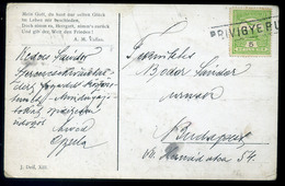 95809 PRIVIGYE 1915. Ferencz József Képeslap, Pályaudvari Bélyegzéssel - Used Stamps