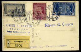 95831 AUSZTRIA Bosznia 1917. Sarajevo, Ajánlott Képeslap - Briefe U. Dokumente