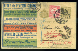 96496 BUDAPEST 1910. Kiegészített Hirdetéses Díjjegyes Levelezőlap Japánba Küldve! Rendkívül Ritka,érdekes Kiállítási Da - Postal Stationery