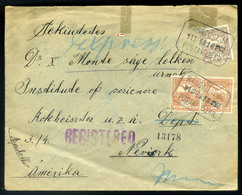 96454 HÁGÓTŐALJA 1913. Expresz Levél Postaügynökségi Bélyegzéssel New Yorkba! - Used Stamps
