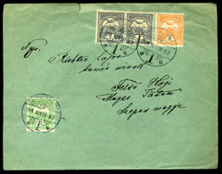 96457 TÁTRALOMNIC 1909. Szép Háromszínű Turul Levél Felső Hágiba Küldve - Used Stamps