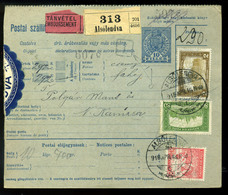 96449 ALSÓLENDVA 1918. Szép Csomagszállító Nagykanizsára Küldve - Used Stamps