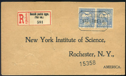 97067 BOZSÓK 1912. Ajánlott Levél Postaügynökségi Bélyegzéssel Rochesterbe Küldve, Sea Post Bremen-New York!   /  BOZSÓK - Used Stamps