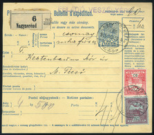 97095 NAGYZERÉND / Zerind 1915. Csomagszállító Técsőre Küldve  /  NAGYZERÉND 1915 Parcel P.card To Técső - Gebraucht