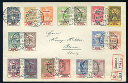 97128 BUDAPEST 1917. Hadisegély I. Sor Ajánlott Levélen Svájcba Küldve  /  BUDAPEST 1917 Military Aid I. Line Reg. Lette - Used Stamps