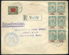 97088 I.VH 1916. Dekoratív , Ajánlott Levél FP 131 Breslau-ba Küldv  /  WW I. 1916 Decorative Reg. Letter FP 131 To Bres - Used Stamps